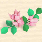 Origami Yasemin çiçeği