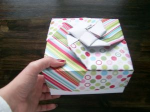Origami hediye kutusu
