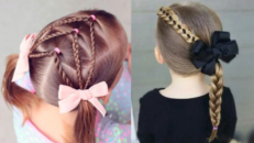 Okul için kız çocuk saç modelleri